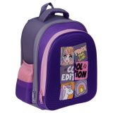 Ранец ArtSpace School Friend Light "Cool Purple" 35*29*12см, 2 отделения, 2 кармана, анатомическая спинка