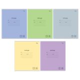 Тетрадь 12л., клетка BG "Однотонная", Микс