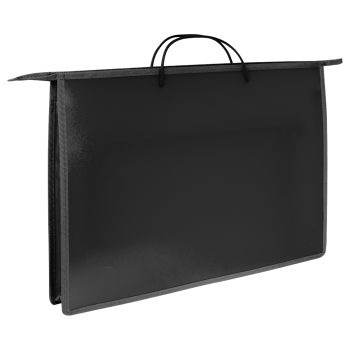 Папка для чертежей и рисунков А3 Först, черный, пластик, на молнии