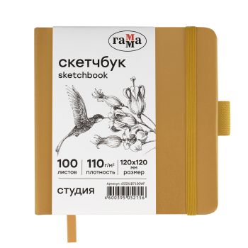 Скетчбук 100л., 120*120 Гамма 
