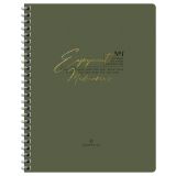 Тетрадь 80л., А5, клетка на гребне GreenwichLine "Moderate", матовая ламинация, тиснение фольгой, 80г/м2