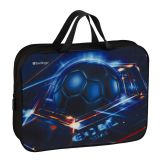 Папка текстильная с ручками 1 отделение, А4 Berlingo "Goalpack", 350*265*75мм, текстиль, на молнии