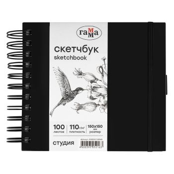 Скетчбук 100л., 150*150 Гамма 