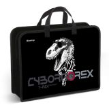 Папка с ручками 1 отделение, А4 Berlingo "T-REX", 340*245*100мм, пластик, на молнии