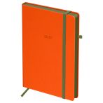 Ежедневник датированный 2027г., А5, 176л., твердый переплет, кожзам, BG "Contrast. Orange", оранжевый, цветной срез, на резинке Ежедневник датированный 2027г., А5, 176л., твердый переплет, кожзам, BG "Contrast. Orange", оранжевый, цветной срез, на резинке