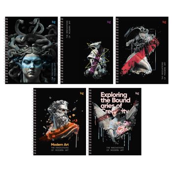 Тетрадь 96л., А5, клетка на гребне BG 