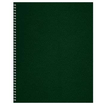 Тетрадь 96л., А4, клетка на гребне BG, бумвинил, зеленый