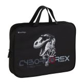 Папка текстильная с ручками 1 отделение, А4 Berlingo "T-REX", 350*265*75мм, текстиль, на молнии