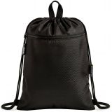 Мешок для обуви 1 отделение Berlingo "Onyx", 390*480 мм, вентиляционная сетка,карман на молнии, полиэстер, черный