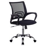 Кресло оператора Бюрократ CH-695NSL, спинка сетка черная TW-01, сиденье ткань черная TW-11, механизм качания (до 150кг)