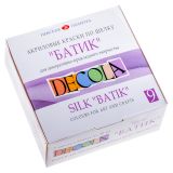Краски по шелку Decola "Батик", 09 цветов, 50мл, картон