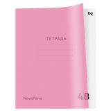 Тетрадь 48л. А5, клетка BG "NovaTone. Пыльная роза", пластиковая обложка