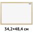 Доска магнитно-маркерная OfficeSpace, А3 (342*484мм), деревянная рамка