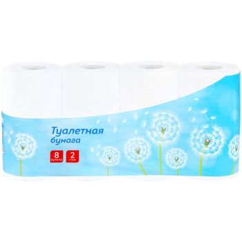 Бумага туалетная OfficeClean, 2-слойная, 8шт., 28,5м/рул., тиснение, белая Бумага туалетная OfficeClean, 2-слойная, 8шт., 28,5м/рул., тиснение, белая