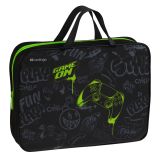 Папка текстильная с ручками 1 отделение, А4 Berlingo "Level up", 350*265*75мм, текстиль, на молнии