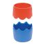 Подставка-стакан СТАММ, пластиковая, двухцветная сине-красная