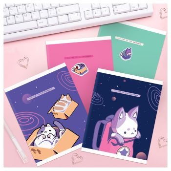 Тетрадь 48л., А5, клетка MESHU 