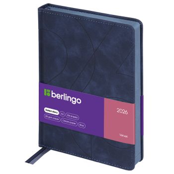 Ежедневник датированный 2026г., А5, 184л., кожзам, Berlingo Ежедневник датированный 2026г., А5, 184л., кожзам, Berlingo