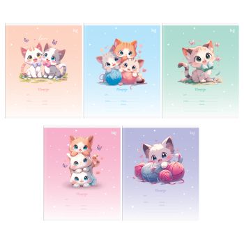 Тетрадь 12л., А5, косая линия BG 