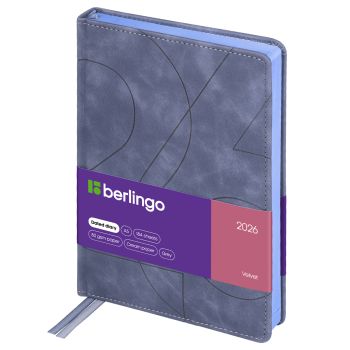Ежедневник датированный 2026г., А5, 184л., кожзам, Berlingo Ежедневник датированный 2026г., А5, 184л., кожзам, Berlingo