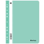 Папка-скоросшиватель пластик. перф. Berlingo "Instinct" А4, 200мкм, мятный с прозр. верхом Папка-скоросшиватель пластик. перф. Berlingo "Instinct" А4, 200мкм, мятный с прозр. верхом