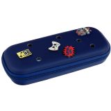 Пенал 1 отделение,  235*43*100 мм, Berlingo, "EVA navy", внутренний карман-сетка на молнии, откидная планка, ЭВА материал