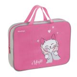 Папка текстильная с ручками 1 отделение, А4 Berlingo "Mew-gic", 350*265*75мм, текстиль, на молнии