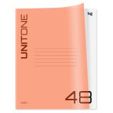 Тетрадь 48л. А5, клетка BG "UniTone. Neon", пластиковая обложка, неон оранжевый