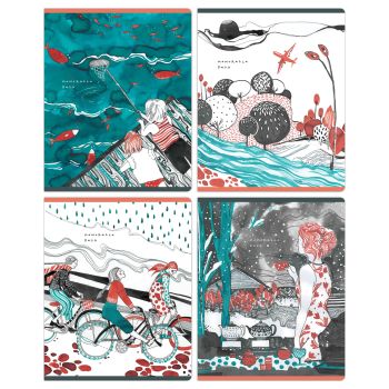 Тетрадь 48л., А5, клетка Greenwich Line 