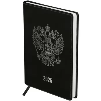 Ежедневник датированный 2025г., А4, 176л., твердый переплет, кожзам, BG 