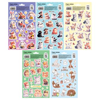 Наклейки бумажные MESHU 