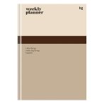 Планер школьный 1-11 кл. 64л. (твердый) BG "Weekly planner. Beige", матовая ламинация