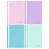 Папка-скоросшиватель пластик. СТАММ А4, 180мкм, пластик, пастельное ассорти