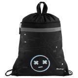 Мешок для обуви 1 отделение Berlingo "Smile", 360*460мм, вентиляционная сеточка , светоотражающая лента, карман на молнии