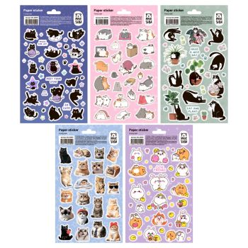 Наклейки бумажные MESHU 