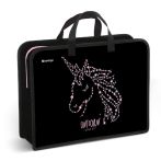 Папка с ручками 1 отделение, А4 Berlingo "Night sky", 340*245*100мм, пластик, на молнии