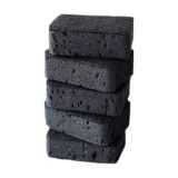 Губки для посуды OfficeClean "Премиум", крупнопористый поролон с абразивным слоем, черные, 9,5*6,5*3см, 5шт