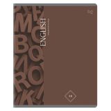 Тетрадь предметная 48л., BG "Гармония знаний" - Английский язык, "софт тач" ламинация