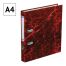 Папка-регистратор OfficeSpace, 50мм, мрамор, красная