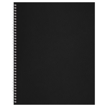 Тетрадь 96л., А5, клетка на гребне BG, бумвинил, черный