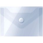 Папка-конверт на кнопке OfficeSpace А7 (74*105мм), 150мкм, пластик, прозрачная