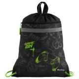 Мешок для обуви 1 отделение Berlingo "Level up", 360*460мм, вентиляционная сеточка , светоотражающая лента, карман на молнии