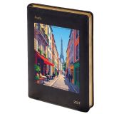 Ежедневник датированный 2027г., А5, 184л., кожзам, Berlingo "City", Париж