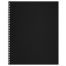 Тетрадь 96л., А4, клетка на гребне BG, бумвинил, черный