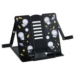 Подставка для книг СТАММ, металлическая, регулируемый угол наклона, с держателем, "Котики в космосе"