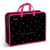 Папка с ручками 1 отделение, А4 Berlingo "Love yourself", 340*245*100мм, пластик, на молнии