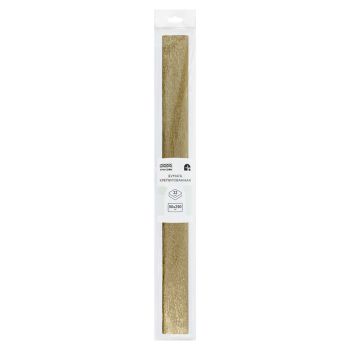 Бумага крепированная ТРИ СОВЫ, 50*250см, 22г/м2, золотая, в рулоне, пакет с европодвесом Бумага крепированная ТРИ СОВЫ, 50*250см, 22г/м2, золотая, в рулоне, пакет с европодвесом