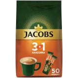 Кофе растворимый Jacobs "Классика", 3в1, порошкообразный, порционный, 50 пакетиков* 13,5г, пакет