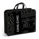 Папка с ручками 1 отделение, А4 Berlingo "Online", 340*245*100мм, пластик, на молнии