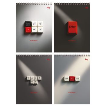 Блокнот А5 60л. на гребне BG 